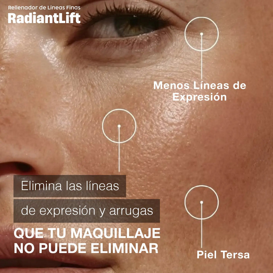 RELLENADOR DE LÍNEAS FINAS RADIANTLIFT | DIFUMINA LÍNEAS DE EXPRESIÓN Y PREPARA LA PIEL PARA EL MAQUILLAJE