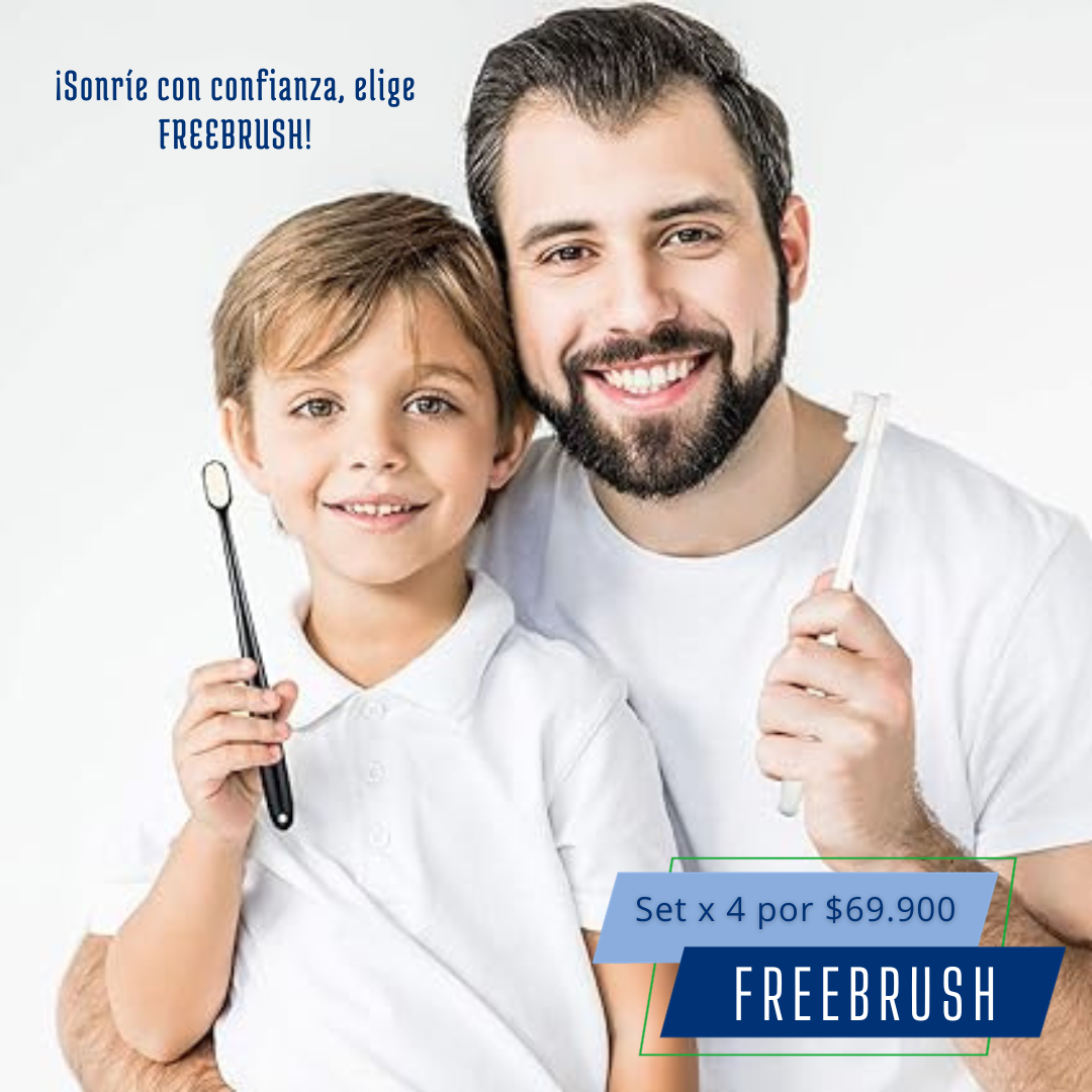 ¡PRODUCTO EXCLUSIVO! SET X 4 CEPILLOS FREEBRUSH FAMILIA