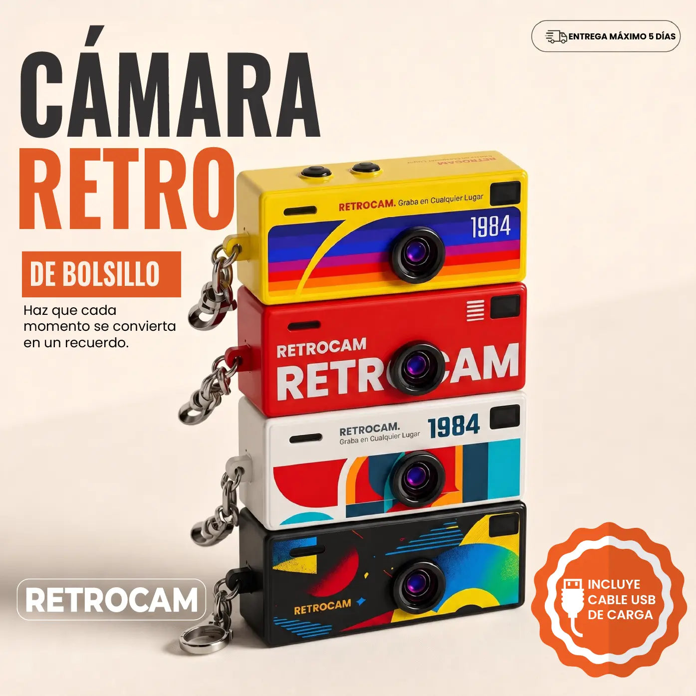 RETROCAM | MINI CÁMARA RETRO