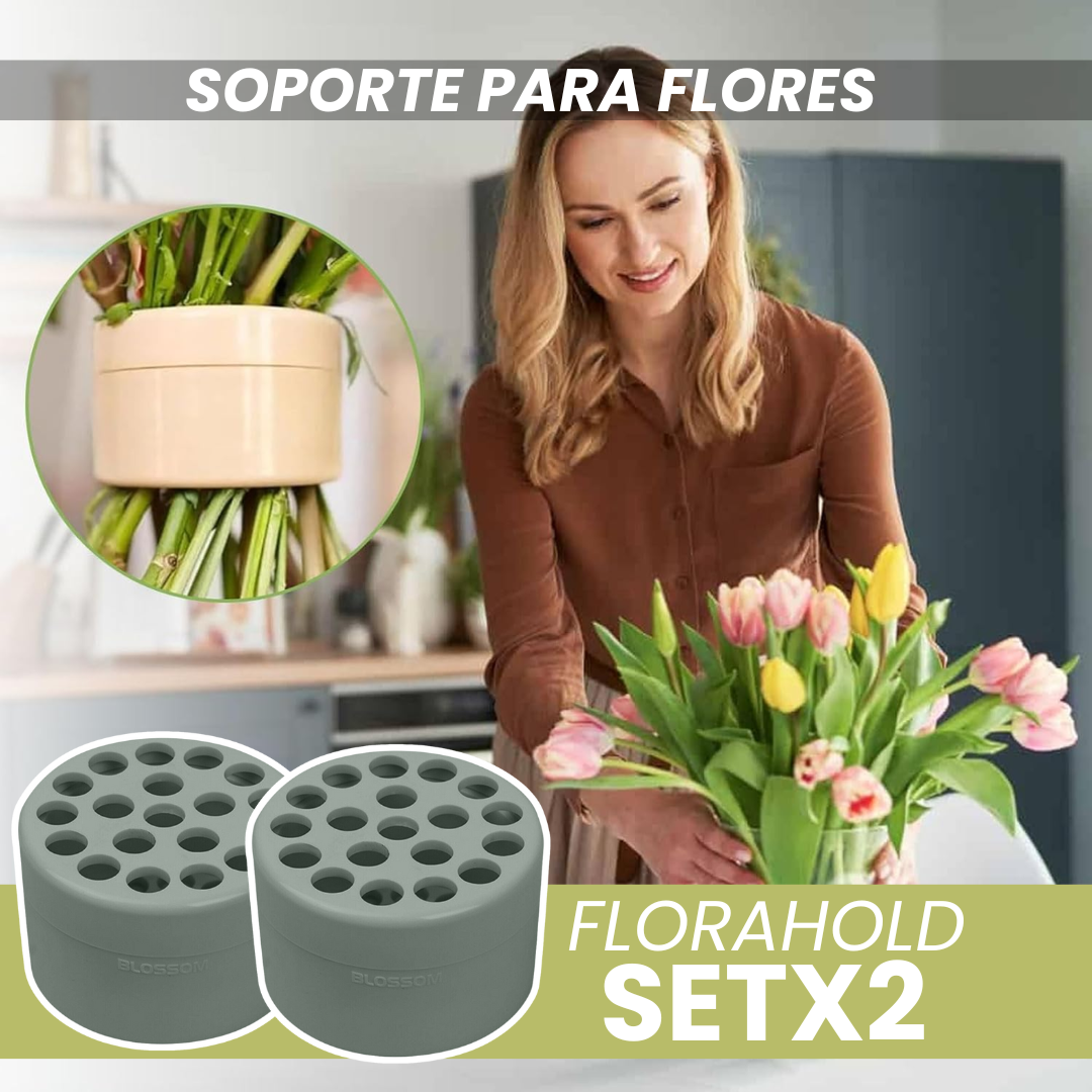 ¡EXCLUSIVO! SET X2 FLORAHOLD SOPORTE PARA FLORES