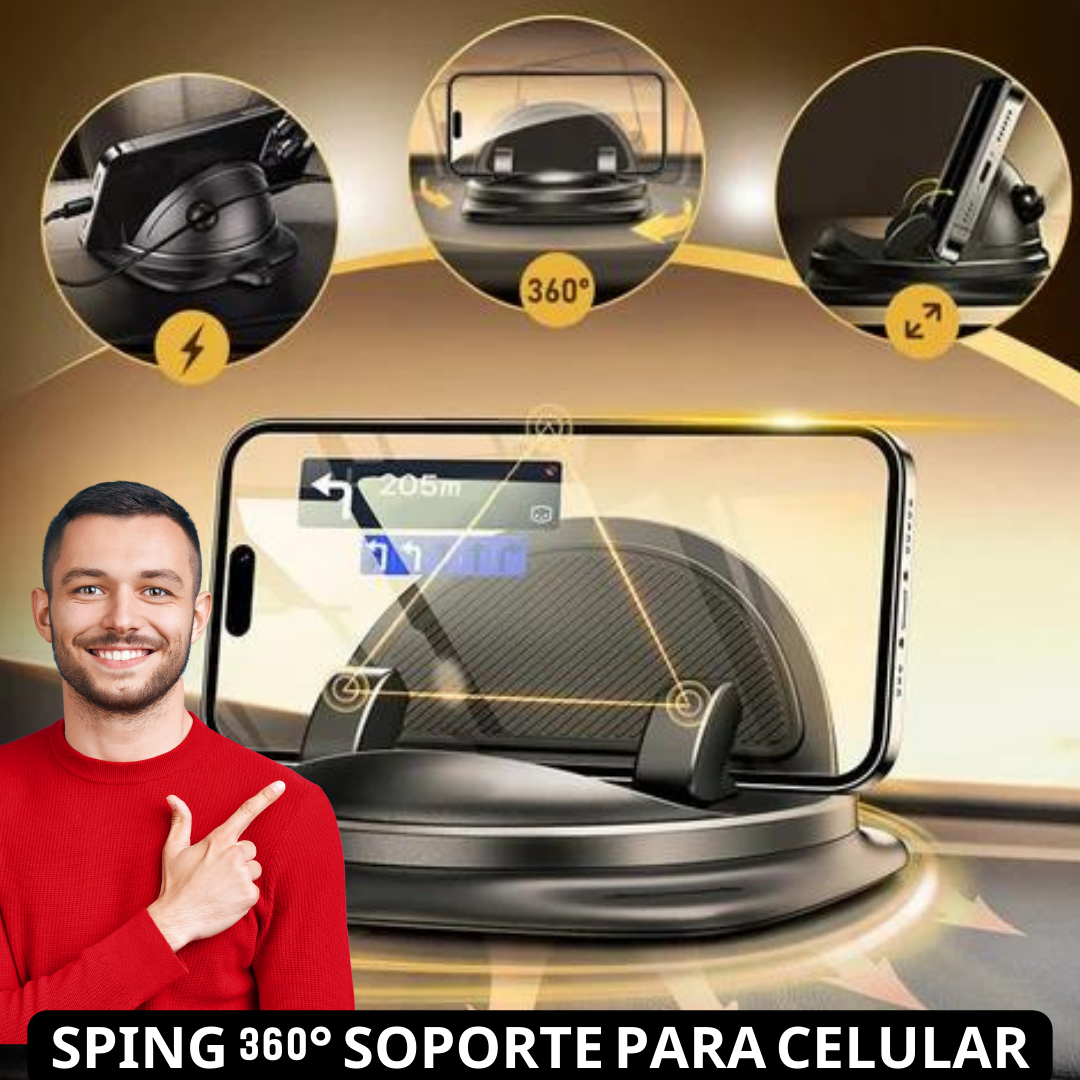 ¡PRODUCTO EXCLUSIVO! SPING 360° SOPORTE PARA CELULAR