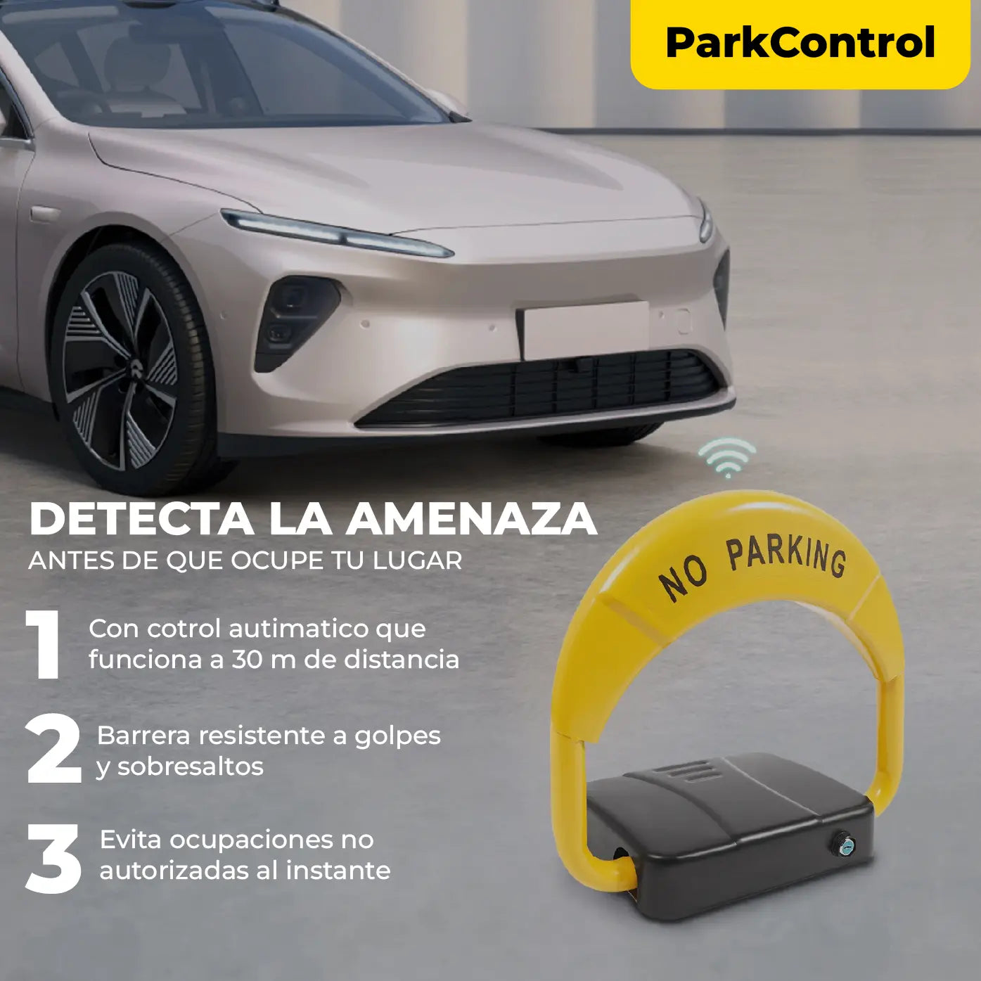 PARCKCONTROL| BLOQUEADOR DE ESTACIONAMIENTO | PROTEGE TU ESPACIO DE PARQUEO