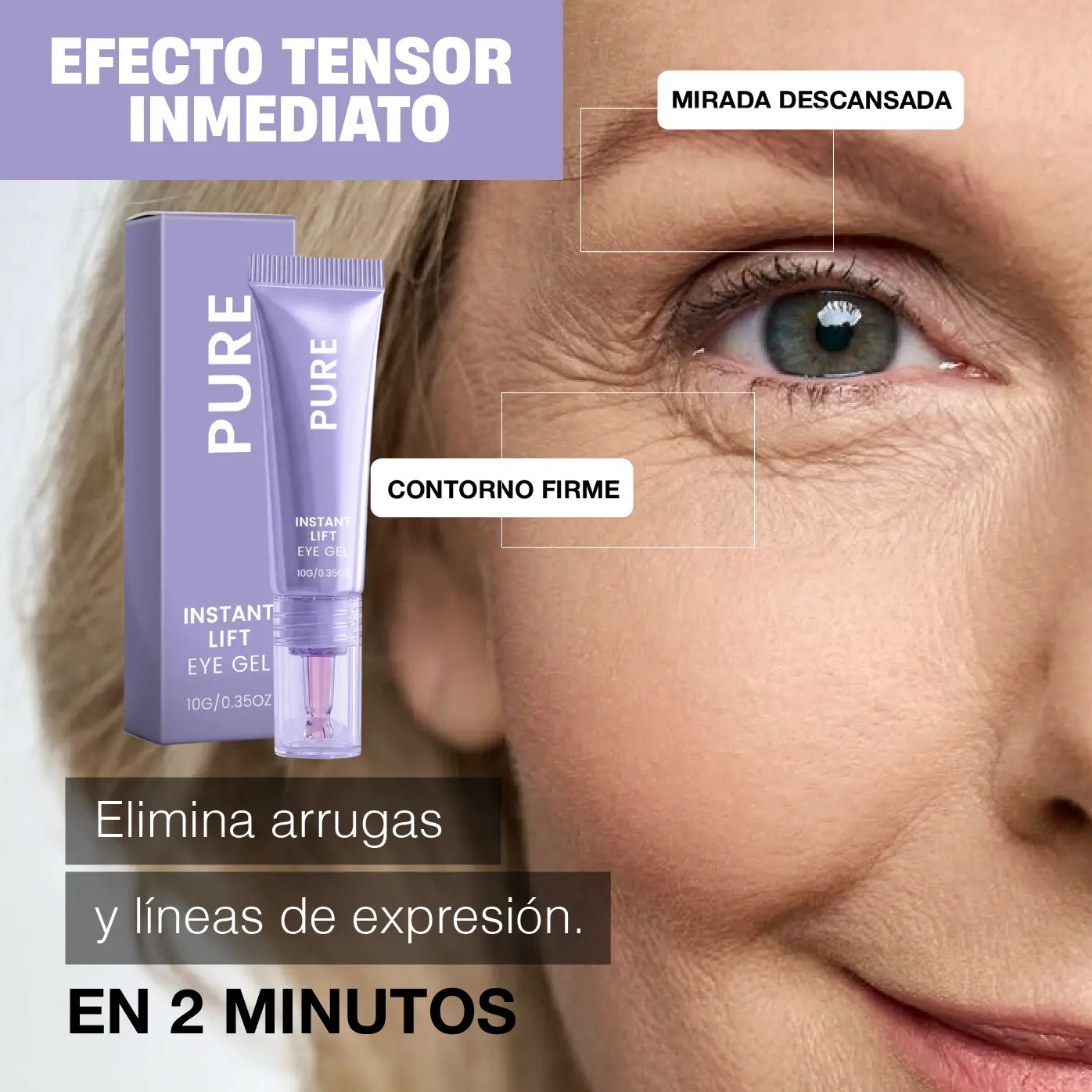 SERUM-LIFT |  TENSOR INSTANTÁNEO | TU MIRADA 5 AÑOS MÁS JOVEN EN MINUTOS