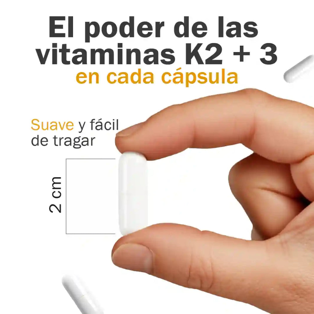 DUOVITAL SUPLEMENTO VITAMINAS K2 + DE, FORTALECE TUS HUESOS Y CUIDA TU CORAZÓN