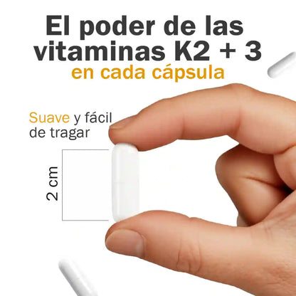 DUOVITAL SUPLEMENTO VITAMINAS K2 + DE, FORTALECE TUS HUESOS Y CUIDA TU CORAZÓN