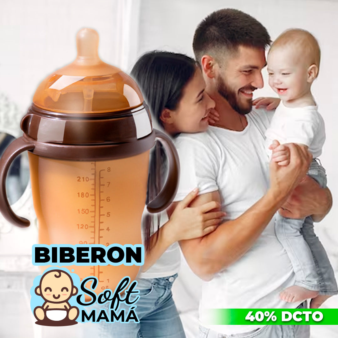 ¡EXCLUSIVO! BIBERON DE SILICONA 100%