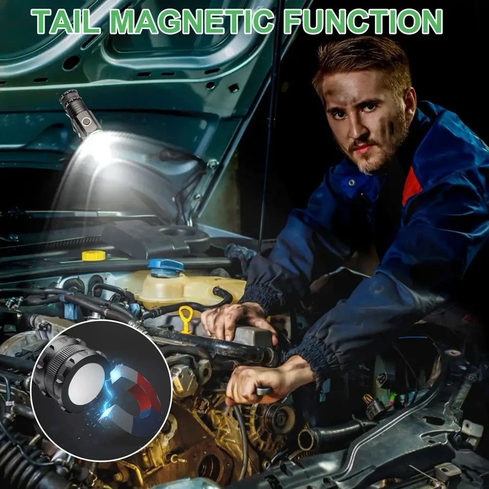 ¡EN TENDENCIA! MINI LINTERNA POTENTE MULTIFUNCIONAL