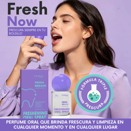 REFRESHNOW| EL PRIMER PERFUME BUCAL | DOBLE ACCIÓN DE FRESCURA PARA LLEVAR