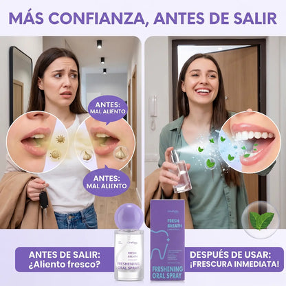 REFRESHNOW| EL PRIMER PERFUME BUCAL | DOBLE ACCIÓN DE FRESCURA PARA LLEVAR