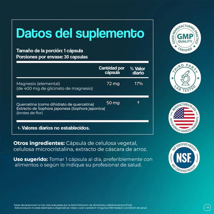 GLICINATO DE MAGNESIO – Energía, Descanso Profundo y Bienestar en Cada Cápsula