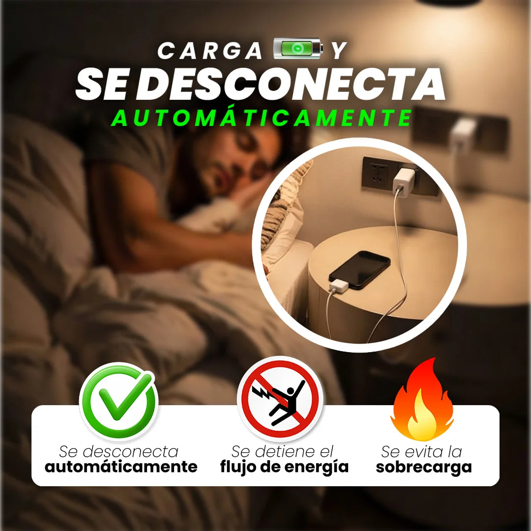 Adaptador inteligente de CARGA | EVITA ACCIDENTES Y INCENDIOS