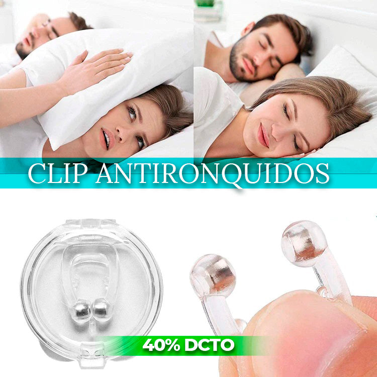 EXCLUSIVO! CLIP MAGNETICO ANTIRONQUIDOS SLEEPYPAL SET X 8