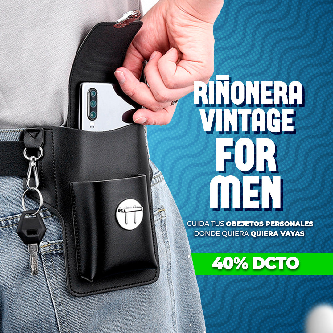 ¡PRODUCTO IMPORTADO!⭐ RIÑONERA VINTAGE FOR MEN™️ MKT F