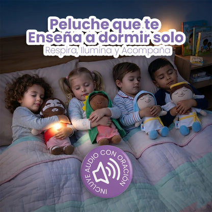 PELUCHES TUNI QUE ENSEÑA A DORMIR SOLO  |  INCLUYE AUDIO  Padre Nuestro y Angel de mi Guarda