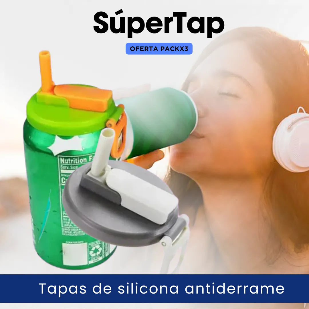 ¡OFERTA PACKX3! TAPAS DE SILICONA MULTICOLOR PARA LATAS