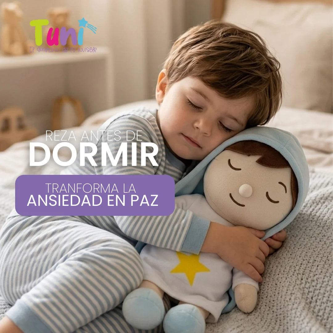 PELUCHE TUNI VIRGEN MARIA |  INCLUYE AUDIO  Padre Nuestro y Angel de mi Guarda