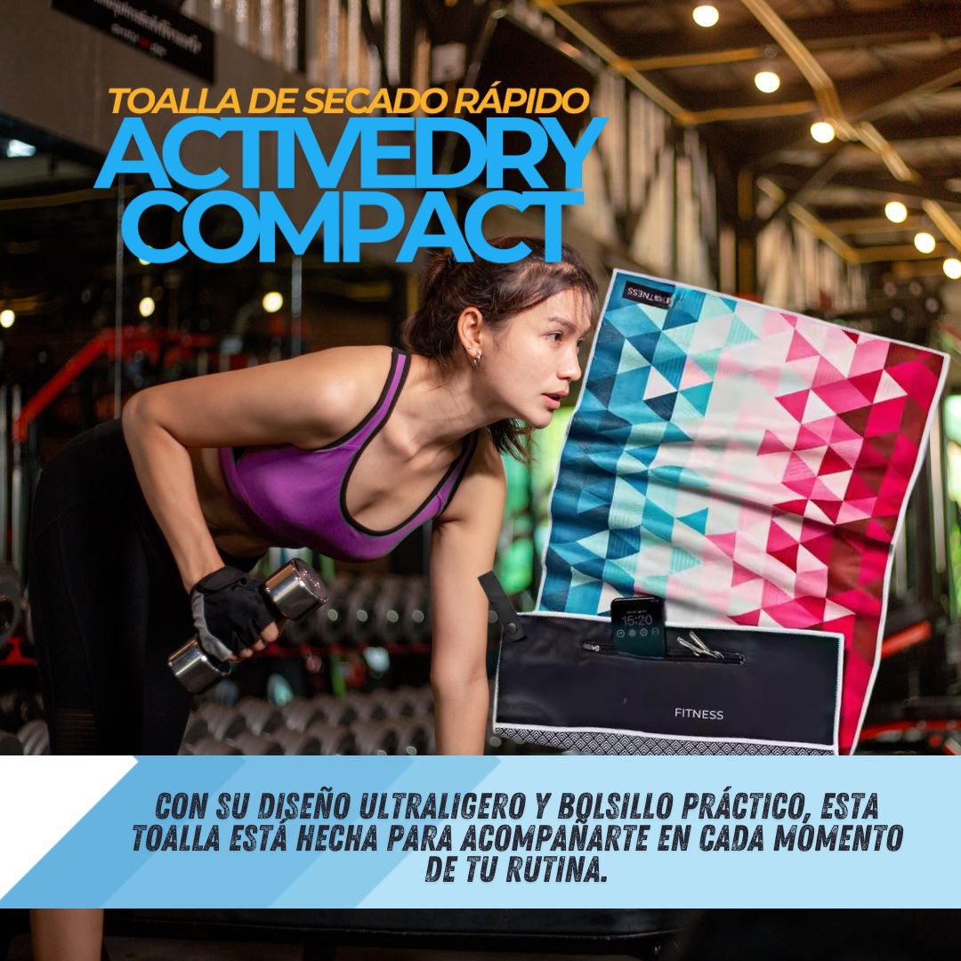 ¡OFERTA EXCLUSIVA! ACTIVDRY COMPACT TOALLA MICROFIBRA PARA DEPORTISTAS