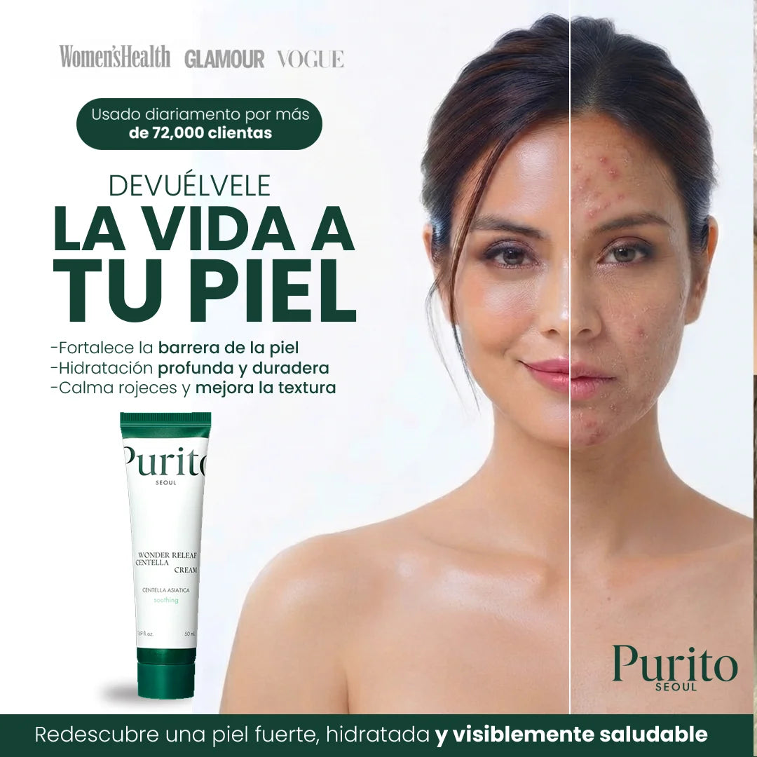 Purito Crema Reparadora de Cutis | Dermatológicamente comprobada🌿