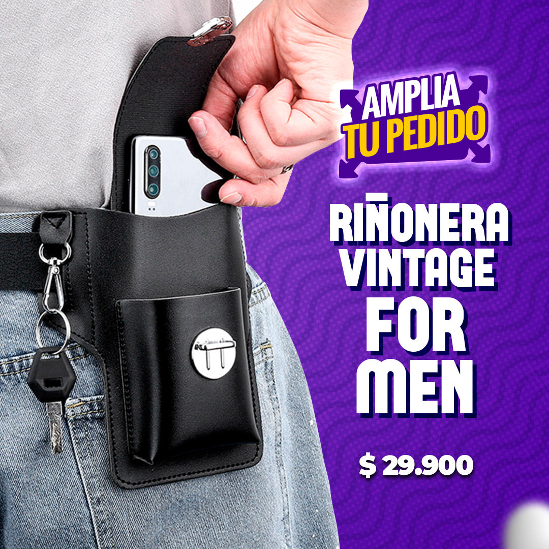 ¡AMPLÍA TU PEDIDO! RIÑONERA VINTAGE FOR MEN CL