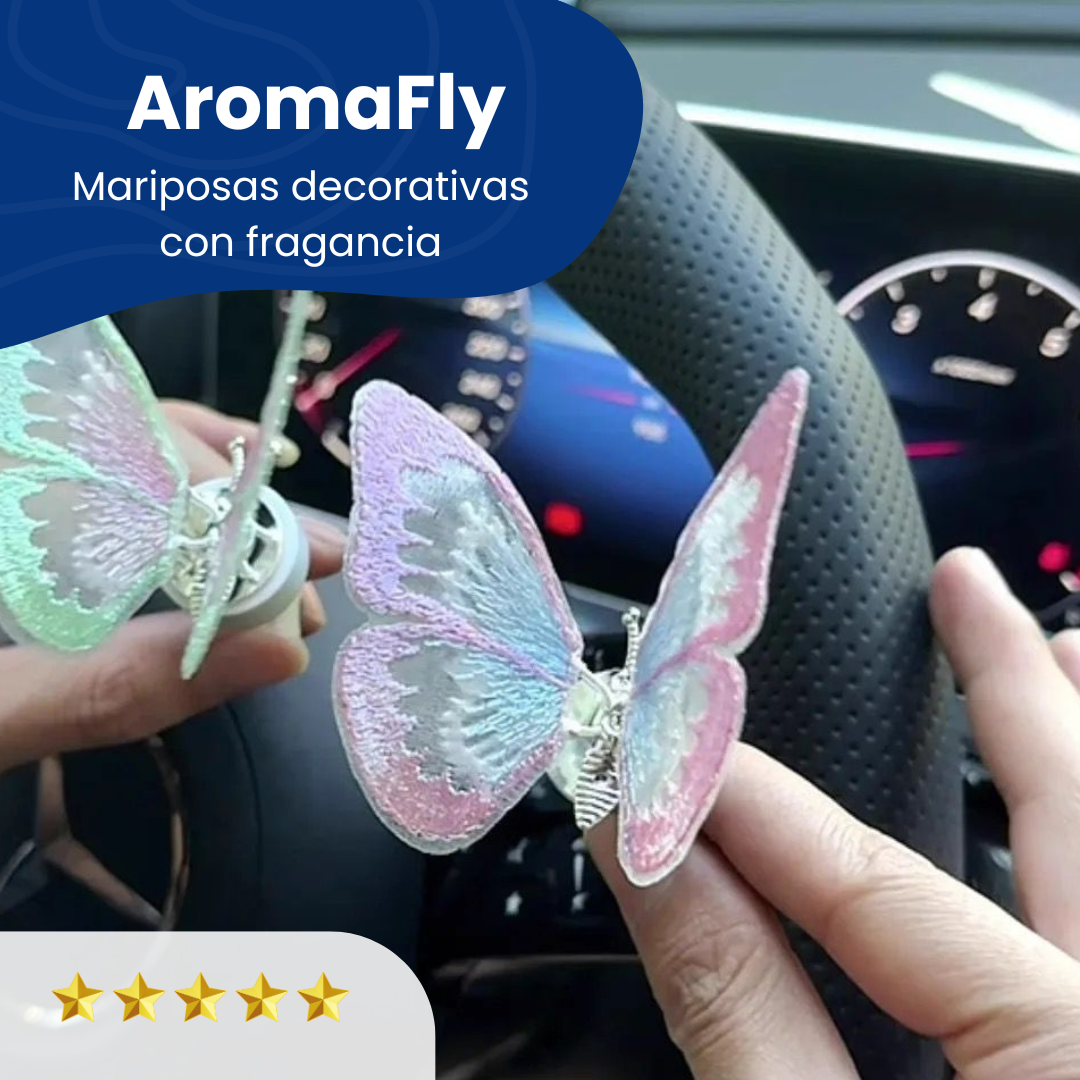 ¡EXCLUSIVO! SET X3 MARIPOSAS DECORATIVAS AROMAFLY