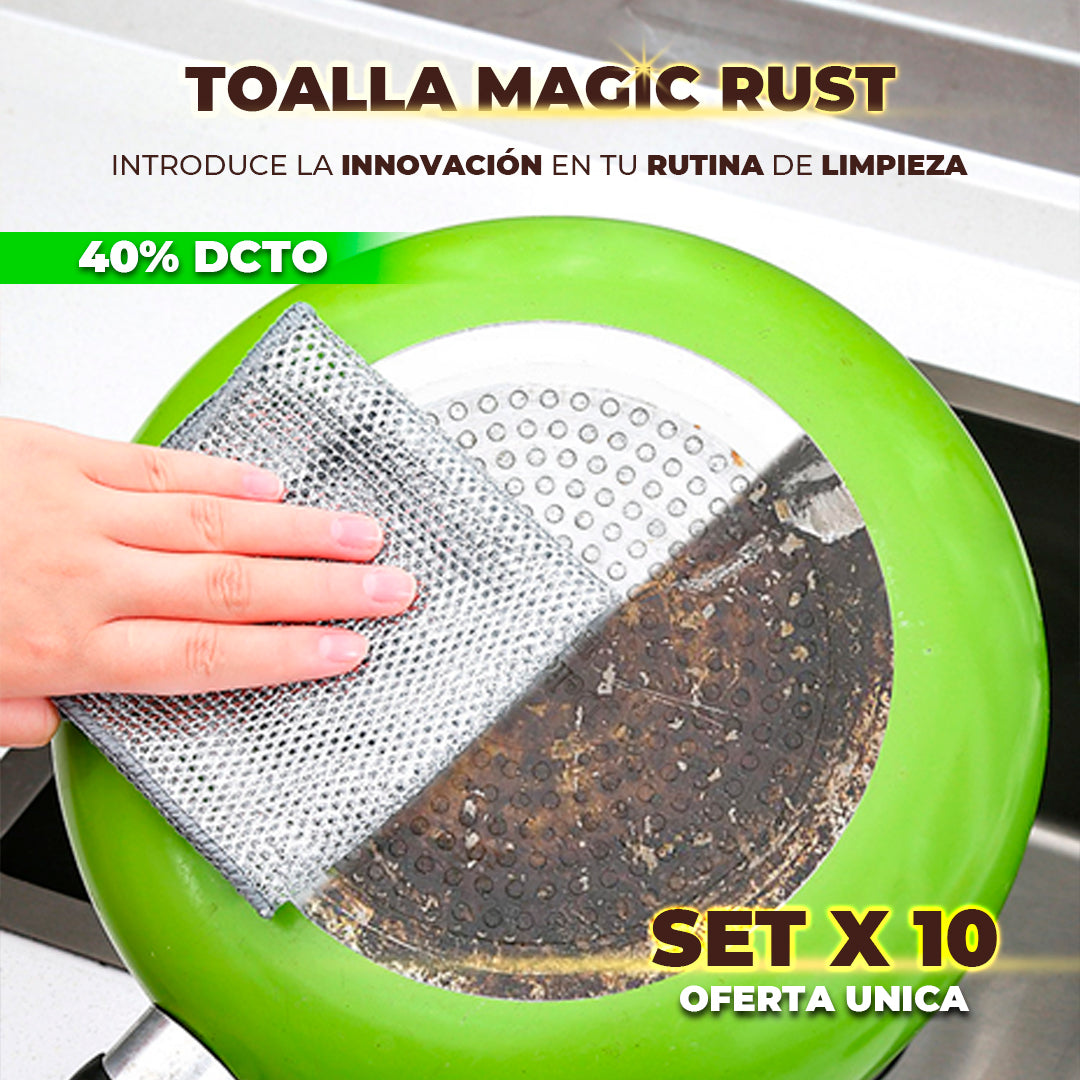 ¡LIQUIDACIÓN DE TEMPORADA! TOALLA MÁGICA ANTI-RUST - Set x 10 IG