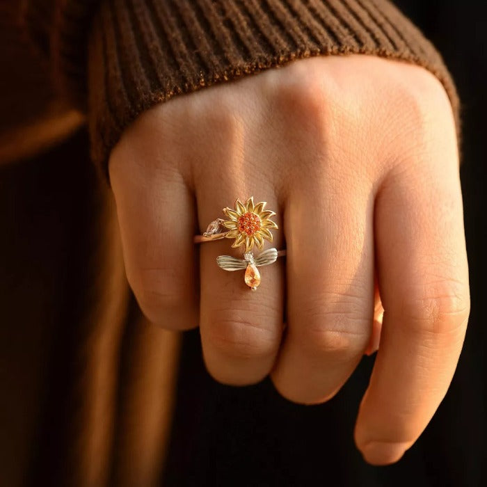 ¡¡PRODUCTO EN TENDENCIA!! ANILLO GIRATORIO DE GIRASOL MKT C