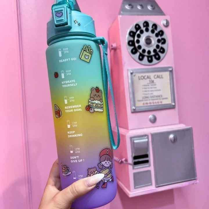 🌟MOTIVACIONAL 💯 TERMO LOVEYOURSELF 🔆DEGRADADO MULTICOLOR ™