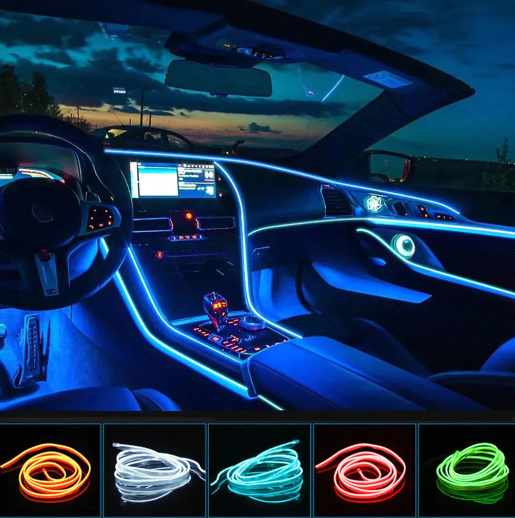 ADICIONAL 2 TIRA DE LUCES LED NEÓN PARA CARROS🚘