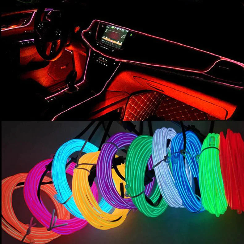 ADICIONAL 2 TIRA DE LUCES LED NEÓN PARA CARROS🚘