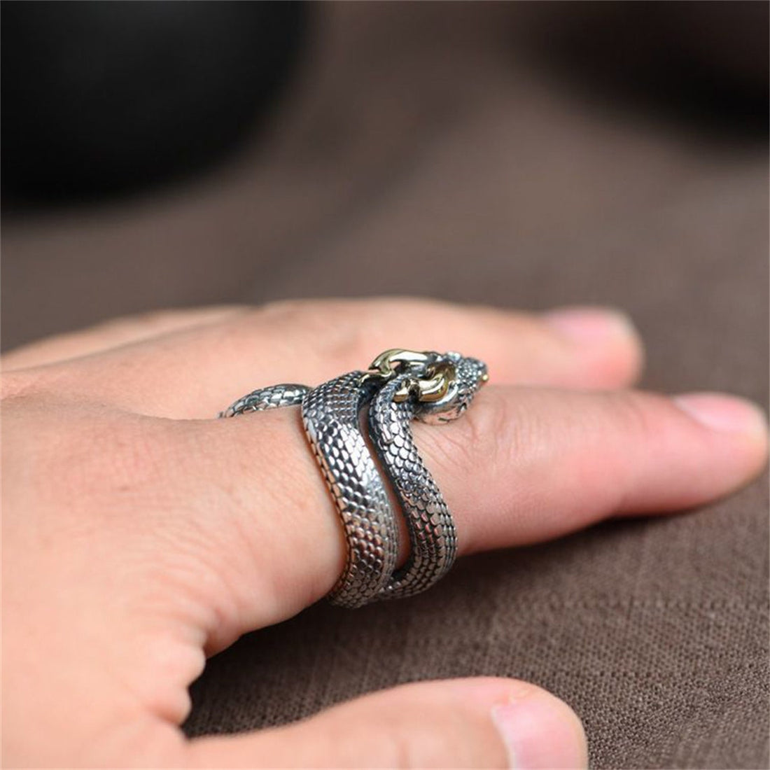 🔥EN TENDENCIA❗ ANILLO SNAKE AJUSTABLE™ 🐍💥